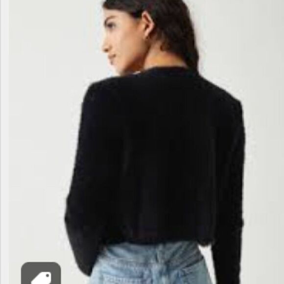 Charlie Holiday Lenny knitted cardigan and crop top set in black New With Tags - Picture 6 of 13